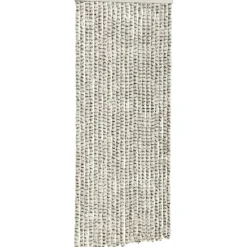 Hyönteisverho vaalean- ja tummanharmaa 90x220 cm chenille