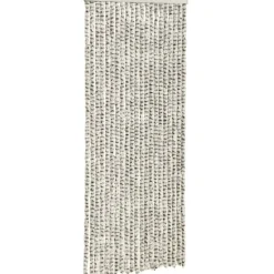 Hyönteisverho vaalean- ja tummanharmaa 56x185 cm chenille