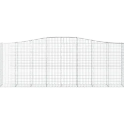 Kaarevat kivikorit 2 kpl 400x50x200/220 cm galvanoitu rauta (46021)