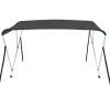 3-kaarinen bimini-kate, antrasiitti 183x180x137 cm