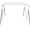 3-kaarinen bimini-kate, valkoinen, 183x140x137 cm