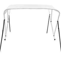 3-kaarinen bimini-kate, valkoinen, 183x180x137 cm