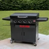 Kaasugrilli/parilagrilli Char-Griller Flat Iron Premium, 4 poltinta