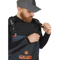 Kahluuhousut saappailla Norfin Pilot Bootfoot, musta