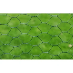 Kanaverkko galvanoitu PVC pinnoitteella silmäkoko 13mm 25x0.5m vihreä