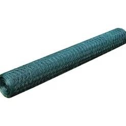 Kanaverkko galvanoitu PVC pinnoitteella silmäkoko 13mm 25x1m vihreä