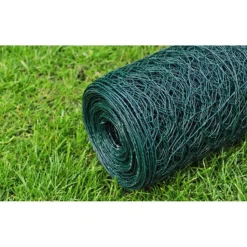Kanaverkko galvanoitu PVC pinnoitteella silmäkoko 13mm 25x0.75m vihreä