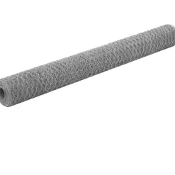 Kanaverkko galvanoitu teräs silmäkoko 13mm 25x1.2m hopea