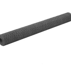Kanaverkko teräs PVC pinnoitteella silmäkoko 50mm 36x1.2m harmaa
