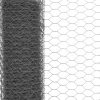 Kanaverkko teräs PVC pinnoitteella silmäkoko 36mm 25x1m harmaa