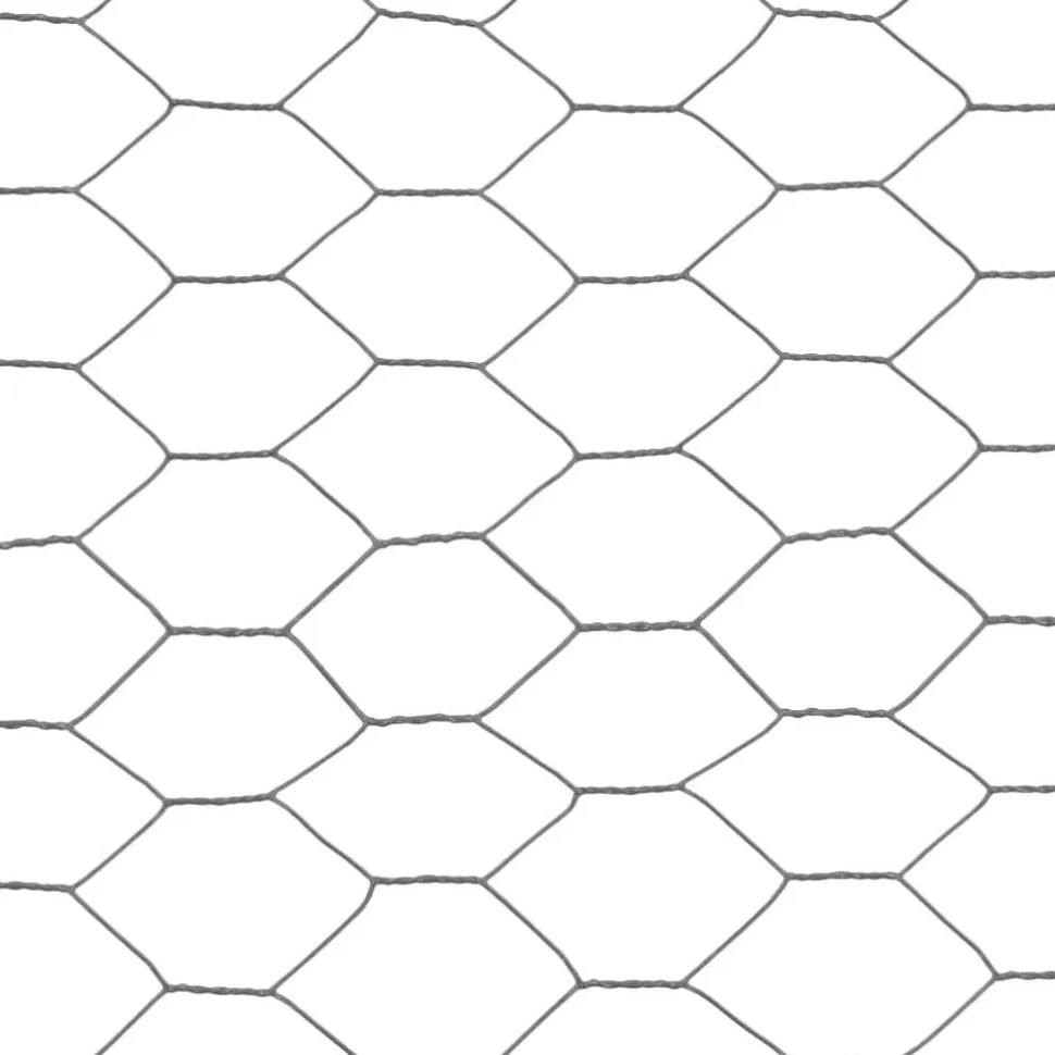 Kanaverkko teräs PVC pinnoitteella silmäkoko 36mm 25x1m harmaa