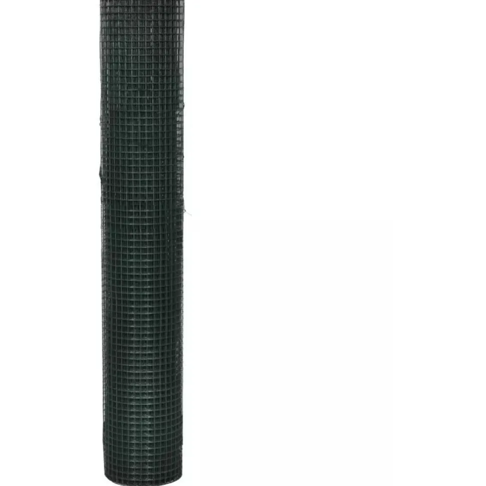 Kanaverkko 16x16mm galvanoitu PVC pinnoitteella 10x1m vihreä