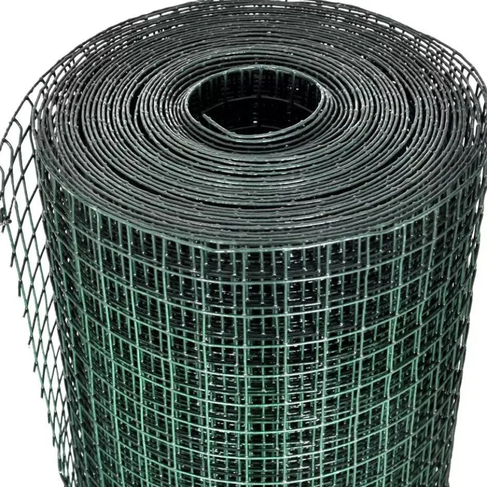 Kanaverkko 19x19mm galvanoitu PVC pinnoitteella 25x1m vihreä