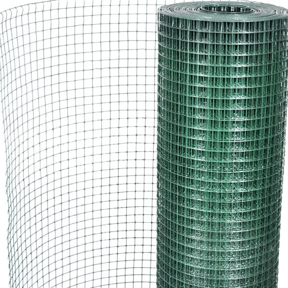 Kanaverkko 19x19mm galvanoitu PVC pinnoitteella 10x1m vihreä