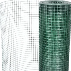Kanaverkko 16x16mm galvanoitu PVC pinnoitteella 25x1m vihreä