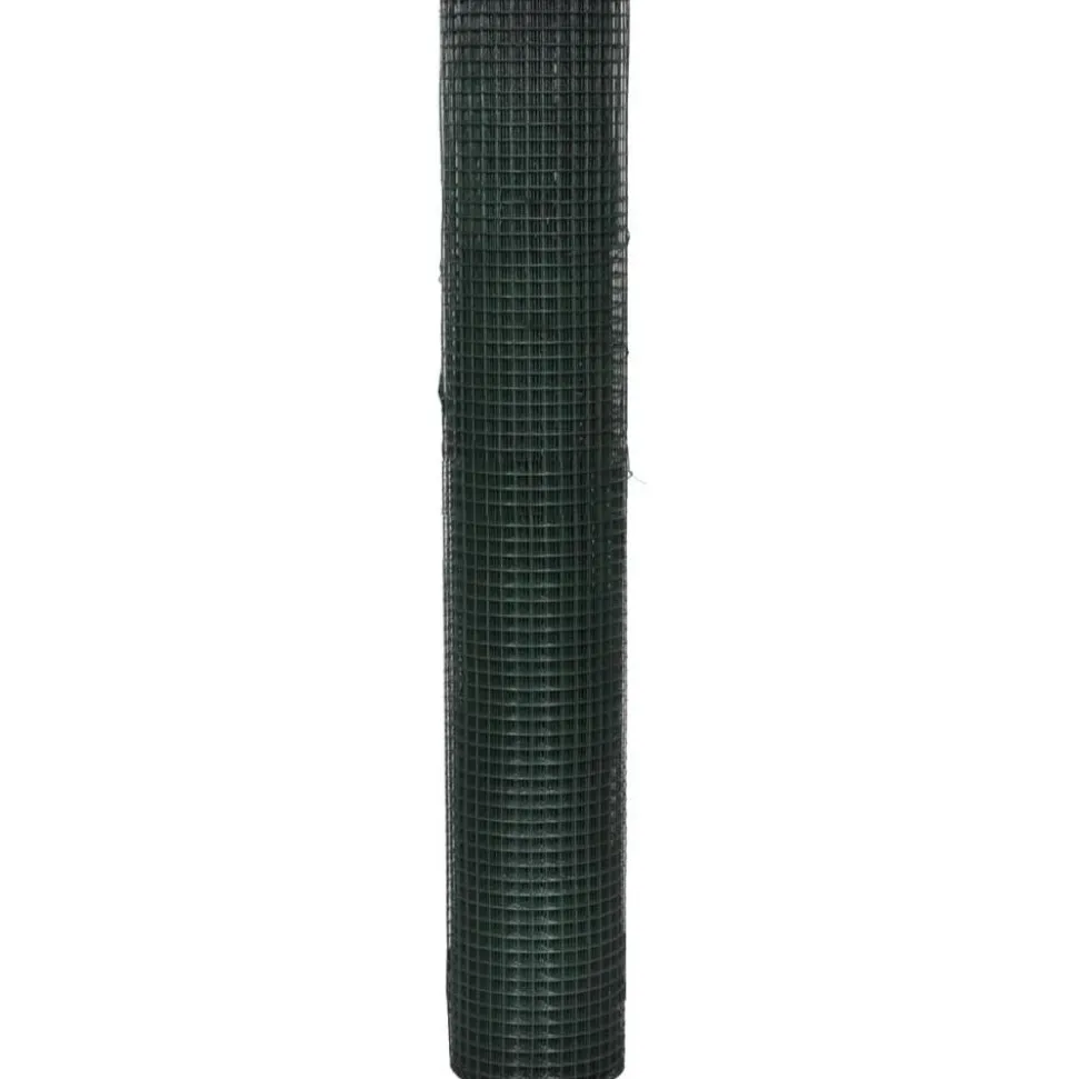 Kanaverkko 16x16mm galvanoitu PVC pinnoitteella 25x1m vihreä