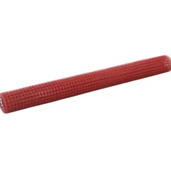 Kanaverkko 12x12mm galvanoitu teräs 10x1.5m punainen