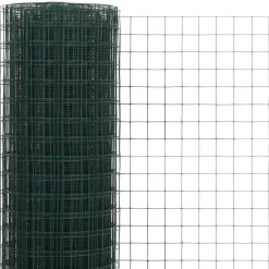 Kanaverkko 25x25mm galvanoitu teräs 10x1.5m vihreä