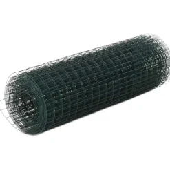 Kanaverkko 12x12mm galvanoitu teräs 10x0.5m vihreä