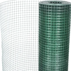 Kanaverkko 25x25mm galvanoitu teräs PVC pinnoitteella 10x1m vihreä