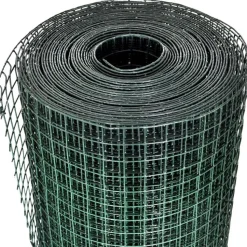 Kanaverkko 25x25mm galvanoitu teräs PVC pinnoitteella 10x1m vihreä