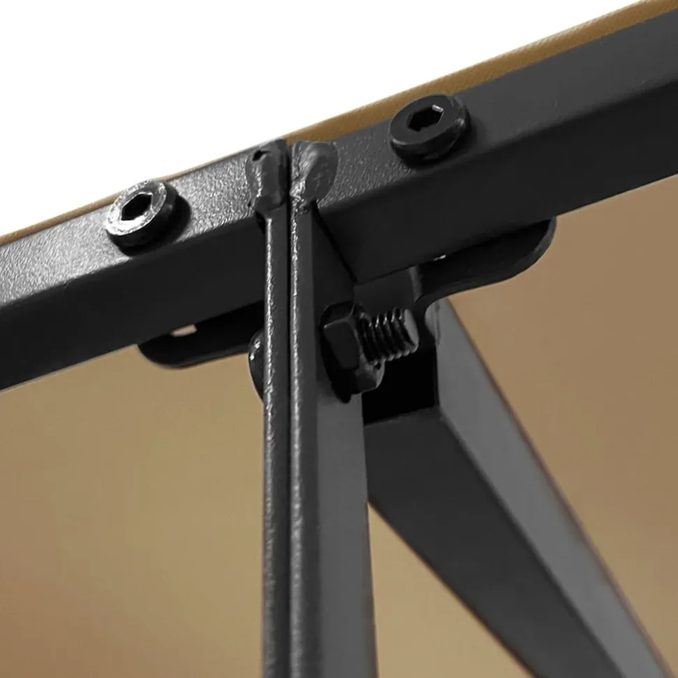 Katos taupe 2x2,3 m 180 g/m² kangas ja teräs