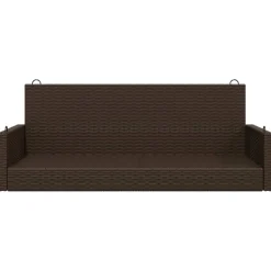 Keinupenkki musta polyrottinki 119x56x48 cm (65625)
