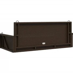 Keinupenkki musta polyrottinki 119x56x48 cm (65625)
