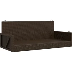 Keinupenkki musta polyrottinki 119x56x48 cm (65625)