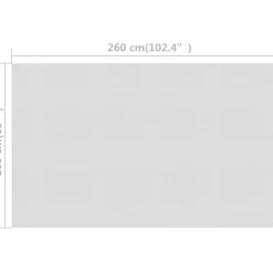 Kelluva uima-altaan pe-aurinkoenergiakalvo 260x160 cm harmaa