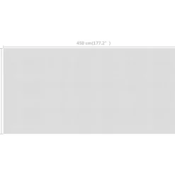 Kelluva uima-altaan pe-aurinkoenergiakalvo 450x220 cm harmaa