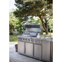 Kesäkeittiön kahden sivupolttimen moduuli Myoutdoorkitchen Stainless Collection