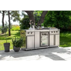 Kesäkeittiön kahden sivupolttimen moduuli Myoutdoorkitchen Stainless Collection