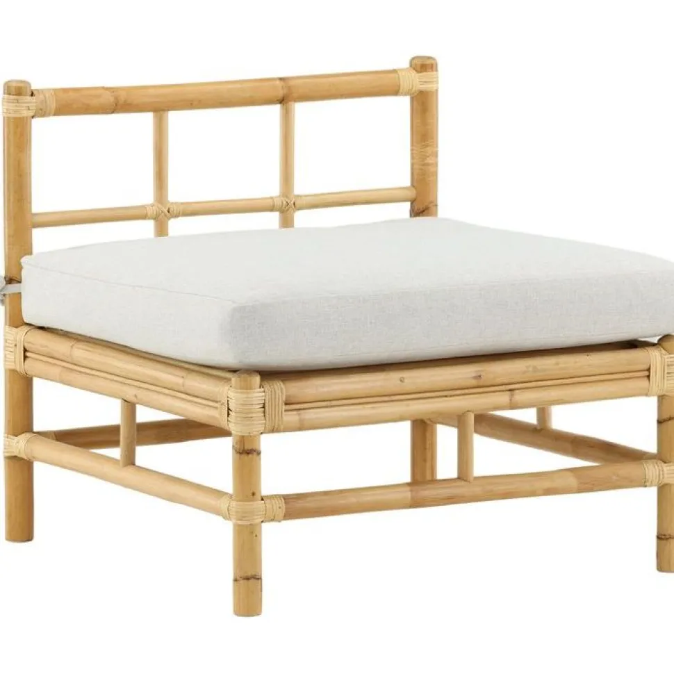 Keskimoduuli Venture Home Cane -sohvaan, luonnollinen bambu/vaaleanharmaa