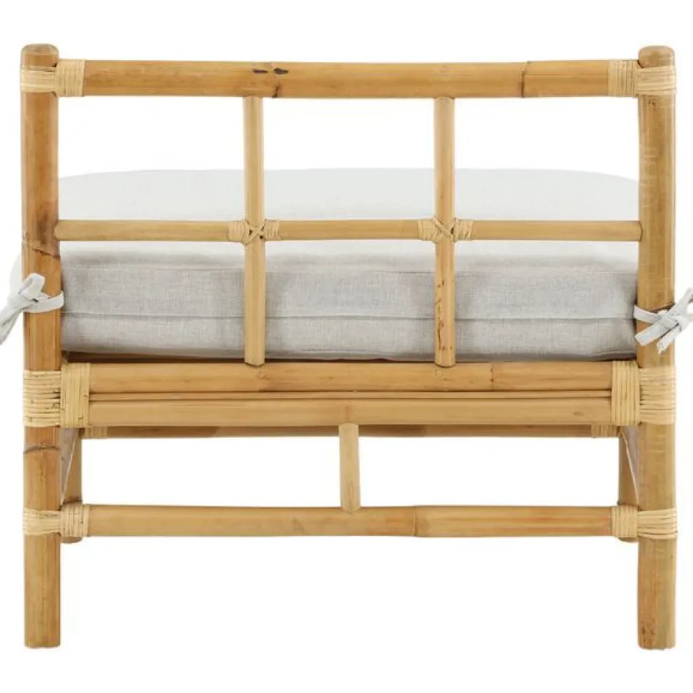 Keskimoduuli Venture Home Cane -sohvaan, luonnollinen bambu/vaaleanharmaa