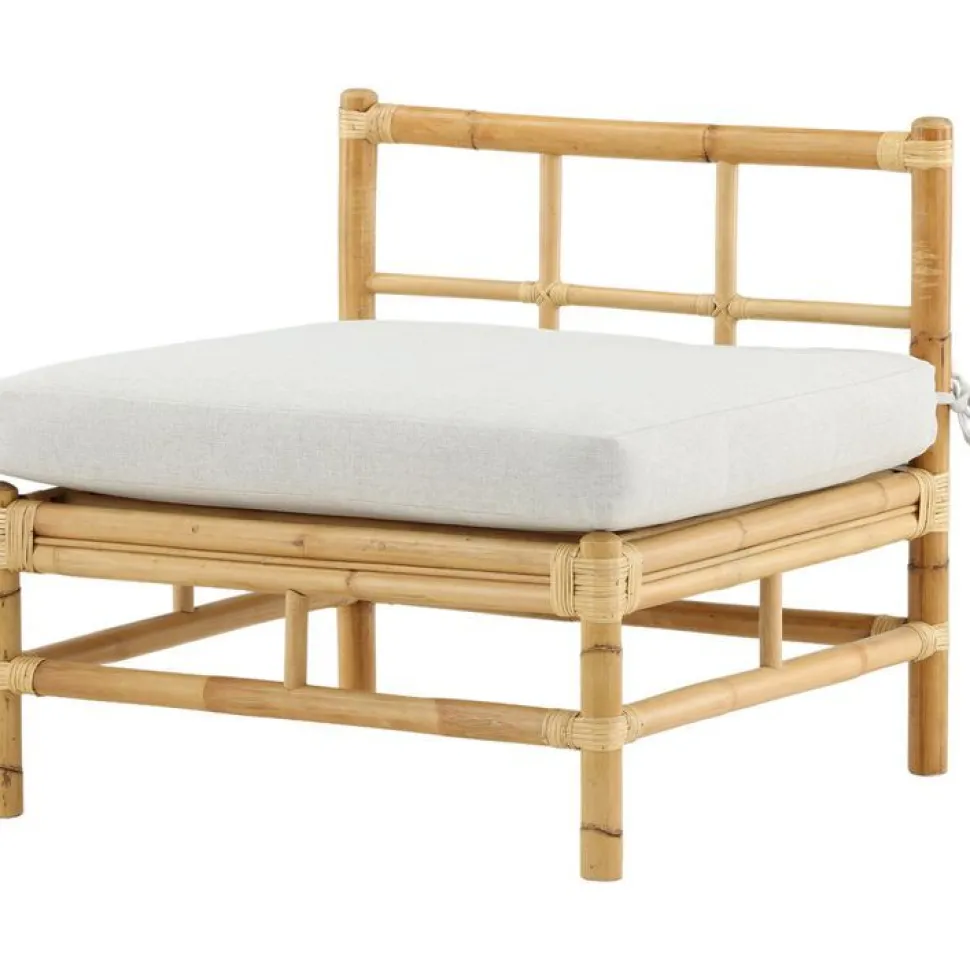 Keskimoduuli Venture Home Cane -sohvaan, luonnollinen bambu/vaaleanharmaa