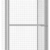 Kissahäkki 6x1,5x1,5 m galvanoitu teräs