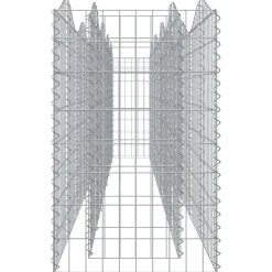 Kivikori/kukkalaatikko 200x50x100 cm galvanoitu rauta
