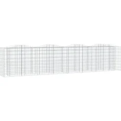 Kivikori/kukkalaatikko 200x50x100 cm galvanoitu rauta
