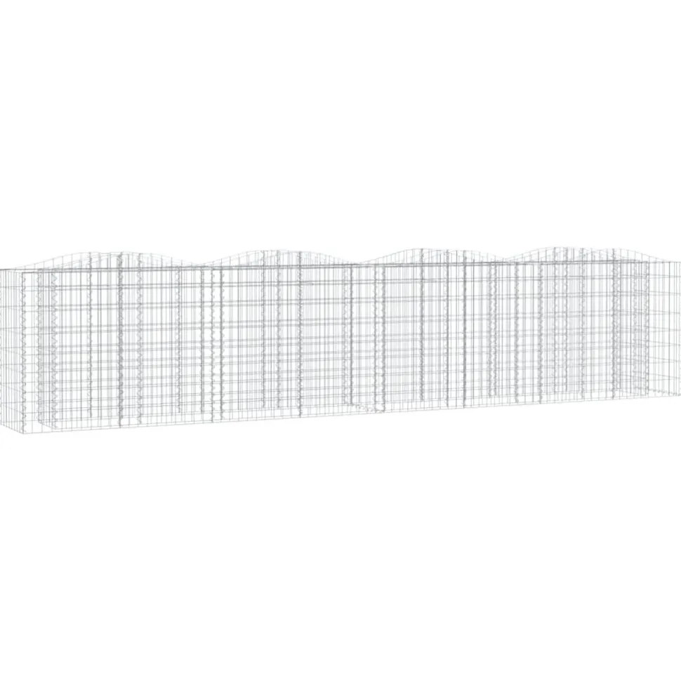 Kivikori/kukkalaatikko 200x50x100 cm galvanoitu rauta