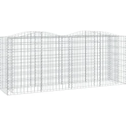 Kivikori/kukkalaatikko 200x50x100 cm galvanoitu rauta