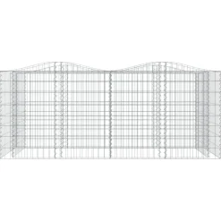Kivikori/kukkalaatikko 200x50x100 cm galvanoitu rauta
