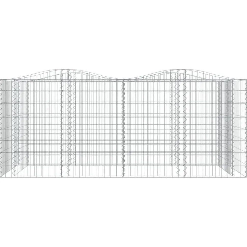 Kivikori/kukkalaatikko 200x50x100 cm galvanoitu rauta
