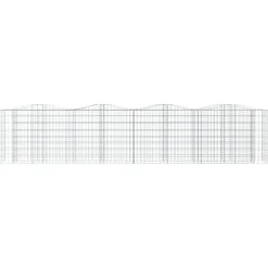 Kivikori/kukkalaatikko 200x50x100 cm galvanoitu rauta