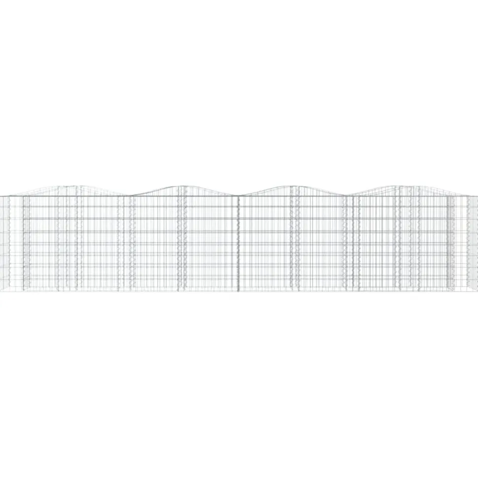 Kivikori/kukkalaatikko 200x50x100 cm galvanoitu rauta