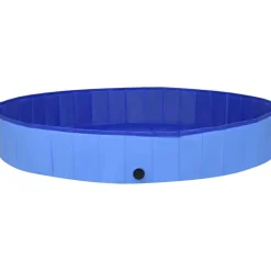 Kokoontaitettava koiran uima-allas sininen 300x40 cm PVC