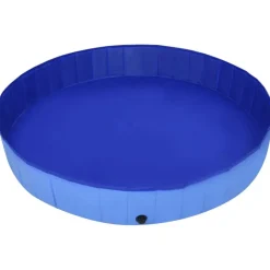 Kokoontaitettava koiran uima-allas sininen 300x40 cm PVC