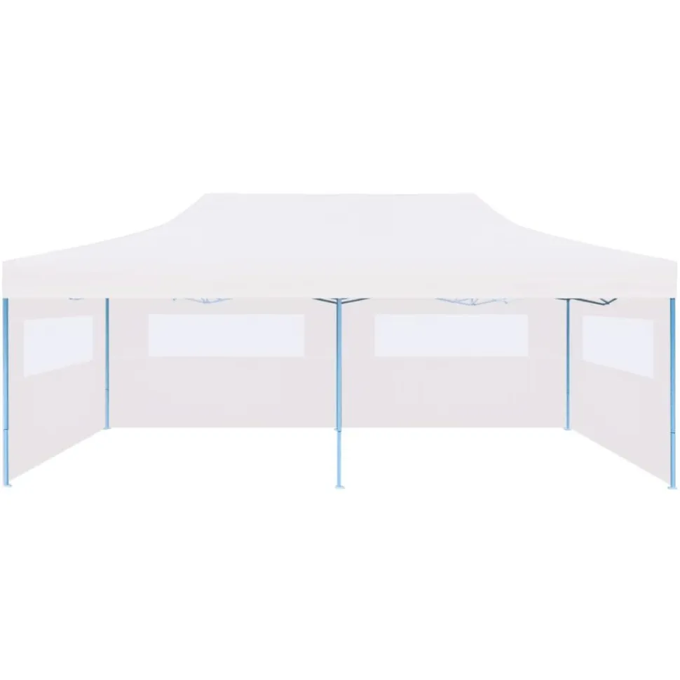 Kokoontaitettava pop-up juhlateltta 3x6 m valkoinen