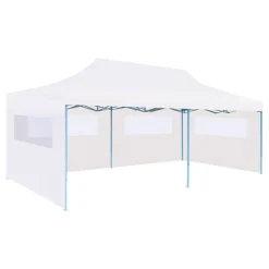 Kokoontaitettava pop-up juhlateltta 3x6 m valkoinen