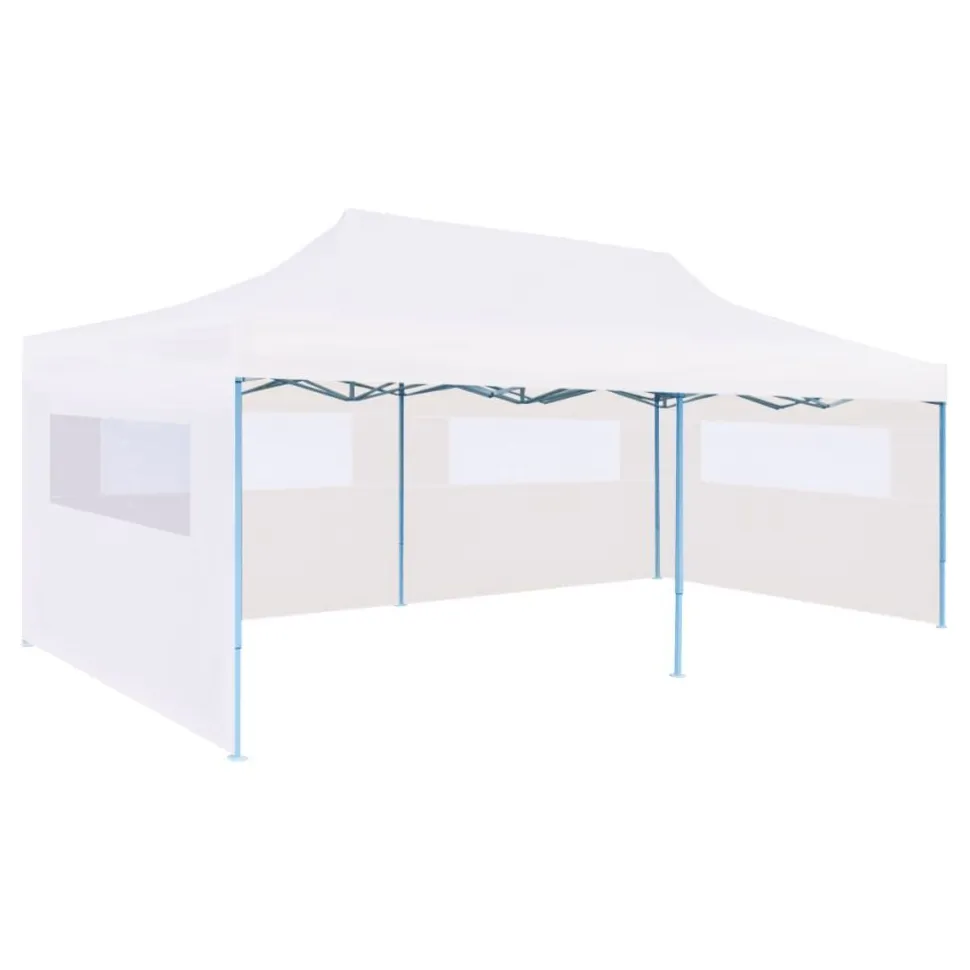 Kokoontaitettava pop-up juhlateltta 3x6 m valkoinen